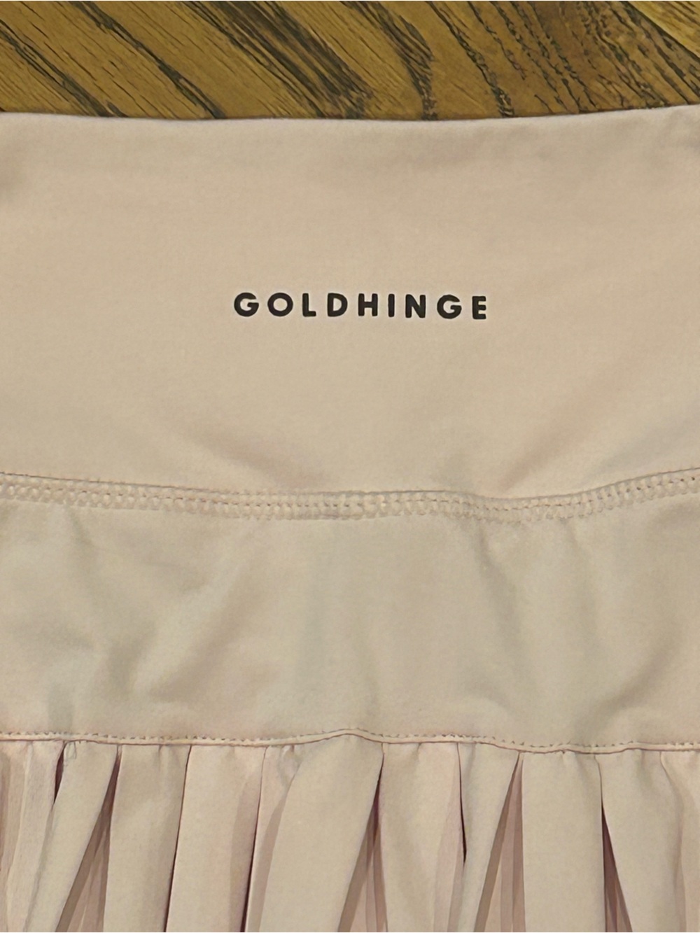 GOLD HINGE Pleated Golf/Tennis Skirt Skort Womens XS Pale Pink